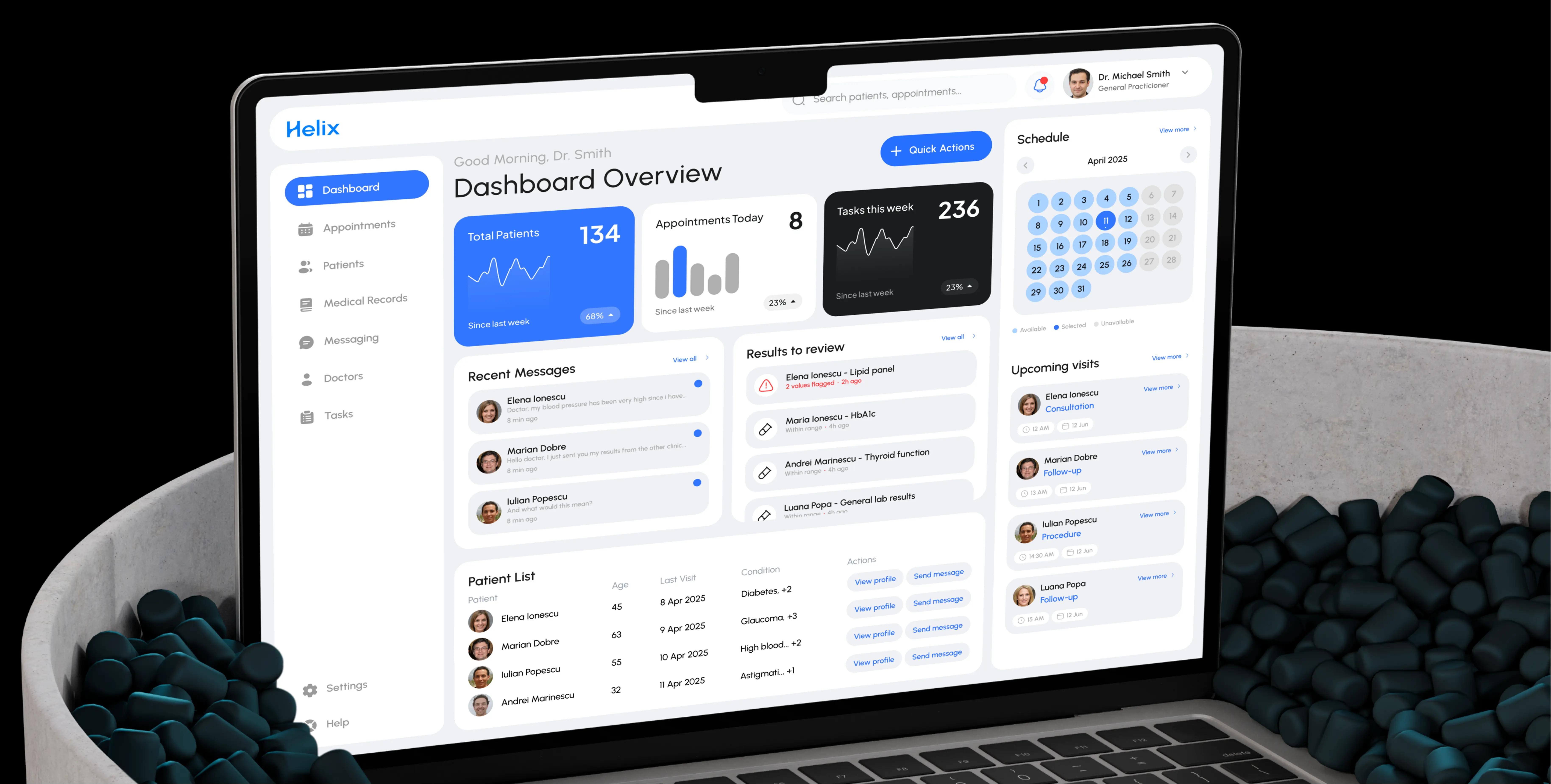 Helix product screen