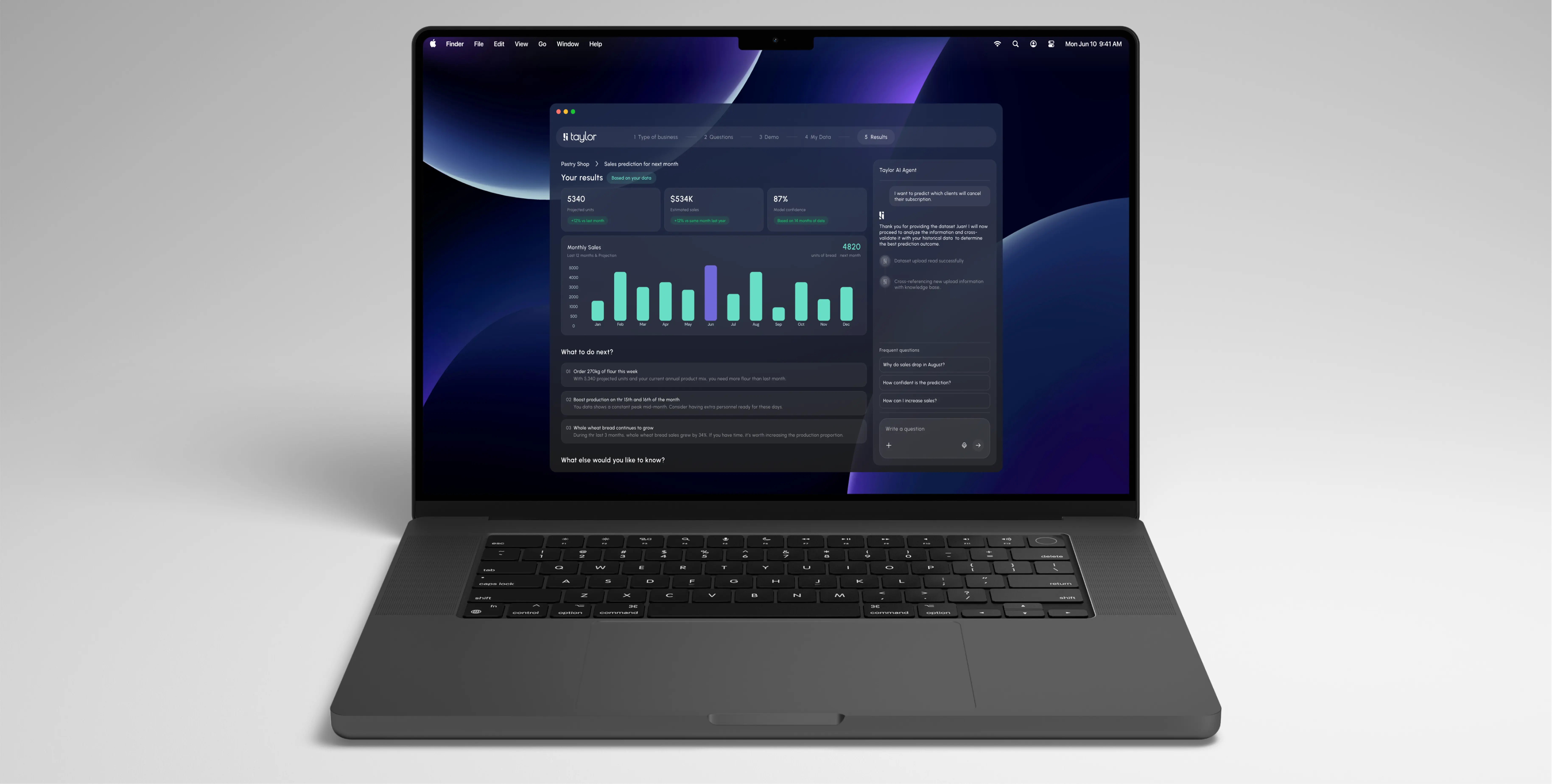 Taylor product screen