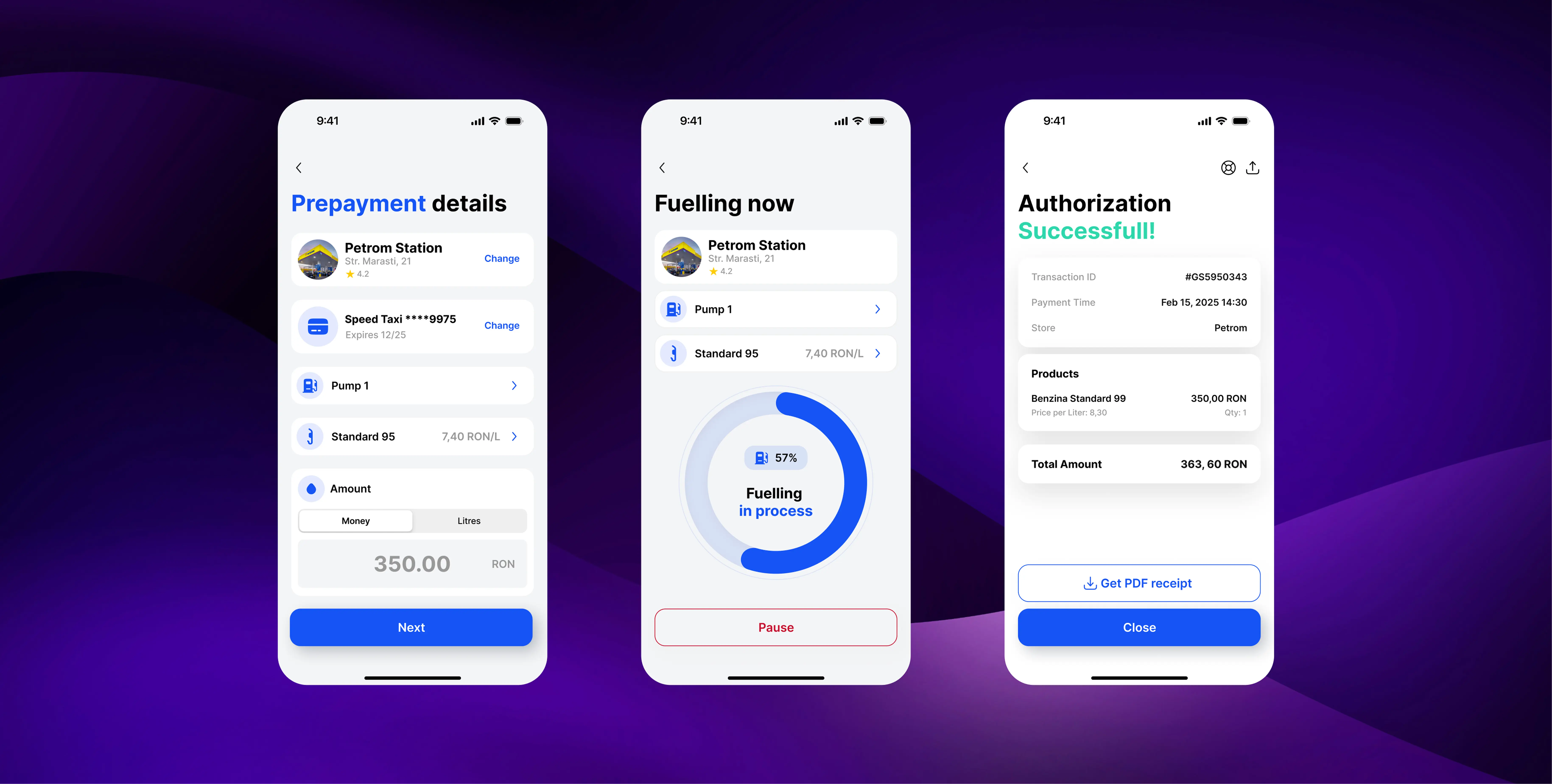 WevoPay product screen